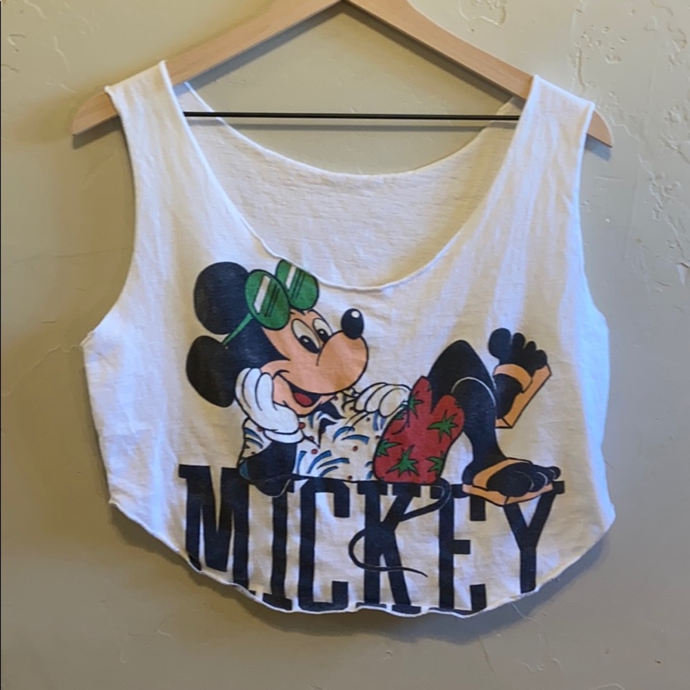 Vintage 90s Mickey Mouse Crop Top